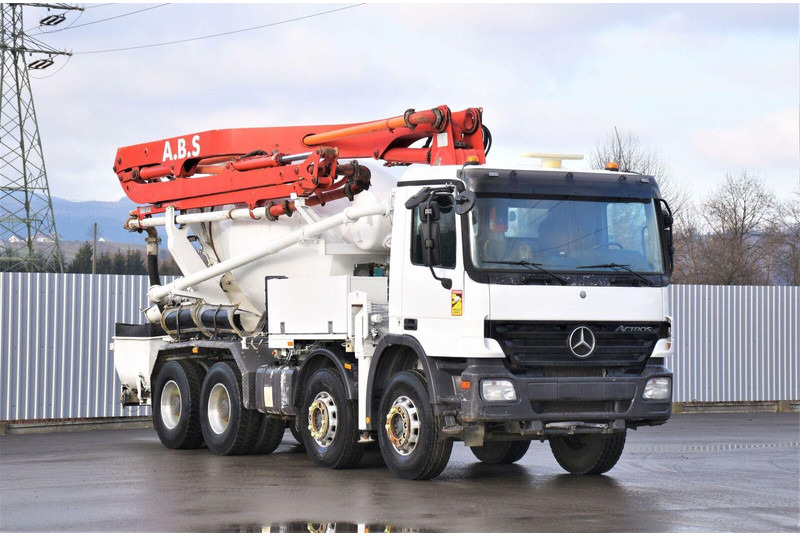Mercedes-Benz ACTROS 3241* Betonpumpe 21m *8x4 * Top Zustand - Camion pompe: photos 1 Mercedes-Benz ACTROS 3241* Betonpumpe 21m *8x4 * Top Zustand - Camion pompe: photos 1