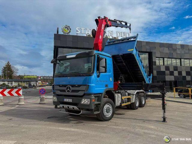 Mercedes-Benz ACTROS 3341 6x6 HMF 4220 K4 CRANE KIPPER - Camion benne, Camion grue: photos 5 Mercedes-Benz ACTROS 3341 6x6 HMF 4220 K4 CRANE KIPPER - Camion benne, Camion grue: photos 5
