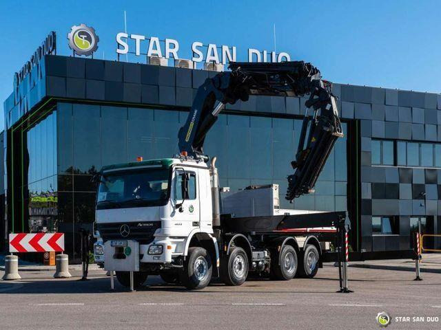 Mercedes-Benz ACTROS 4144 8x4 PALFINGER PK 85002 - Camion plateau, Camion grue: photos 2 Mercedes-Benz ACTROS 4144 8x4 PALFINGER PK 85002 - Camion plateau, Camion grue: photos 2