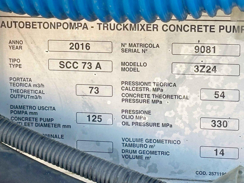 Camion malaxeur Mercedes-Benz AROCS 3743 * Betonpumpe + FUNK * 8x4 * TOP: photos 12