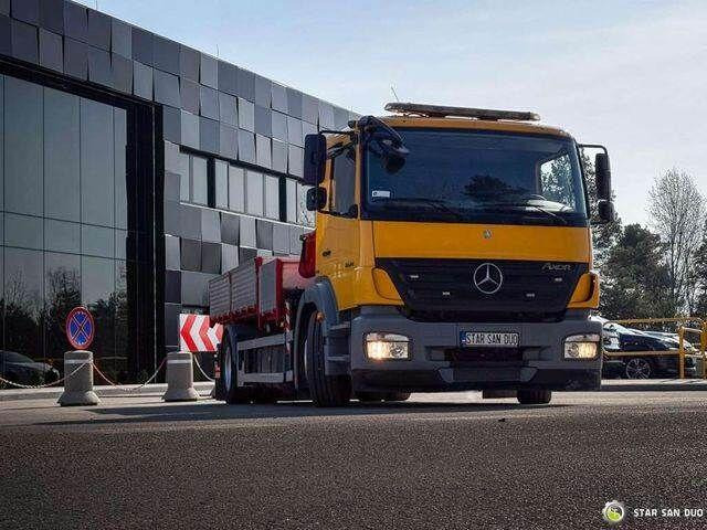 Camion benne, Camion grue Mercedes-Benz AXOR 1824 4x2 HMF 975 HDS Crane Rotator Kipper: photos 12 Camion benne, Camion grue Mercedes-Benz AXOR 1824 4x2 HMF 975 HDS Crane Rotator Kipper: photos 12