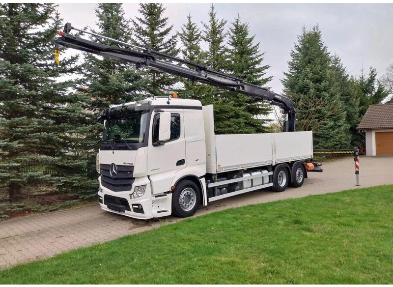 Mercedes-Benz Actros 2643 Flatbed + Crane HIAB X-HIPRO 232 E-3 - Camion plateau, Camion grue: photos 2 Mercedes-Benz Actros 2643 Flatbed + Crane HIAB X-HIPRO 232 E-3 - Camion plateau, Camion grue: photos 2