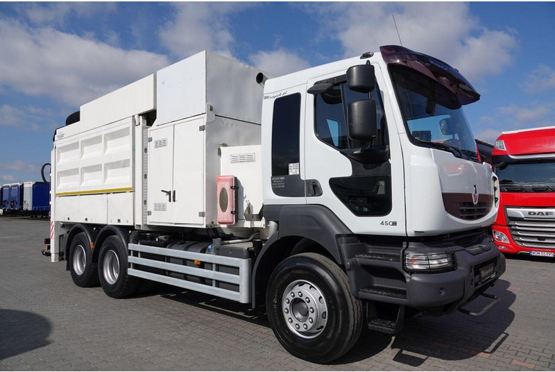 Camion hydrocureur Renault KERAX 450 / 6x4 / MTS SAUGBAGGER 3A11T /ASENIZACYJNY / ŁADOWARKA: photos 11
