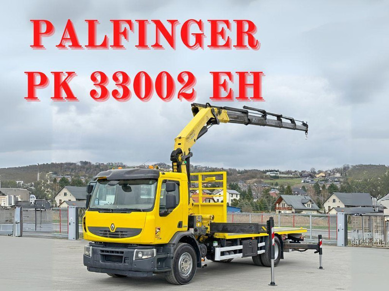 Renault PREMIUM 430 DXI* PK 33002 EH/FUNK * TOPZUSTAND - Camion plateau, Camion grue: photos 1 Renault PREMIUM 430 DXI* PK 33002 EH/FUNK * TOPZUSTAND - Camion plateau, Camion grue: photos 1