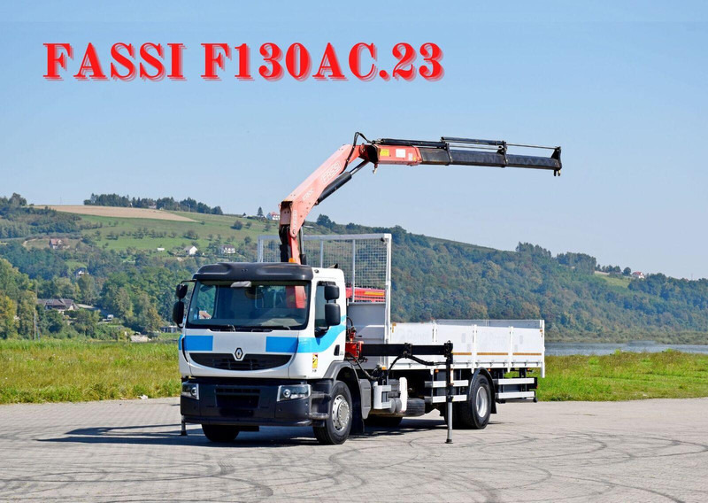 Renault Premium 310 DXI* FASSI F130AC.23+FUNK* TOP - Camion plateau, Camion grue: photos 1 Renault Premium 310 DXI* FASSI F130AC.23+FUNK* TOP - Camion plateau, Camion grue: photos 1