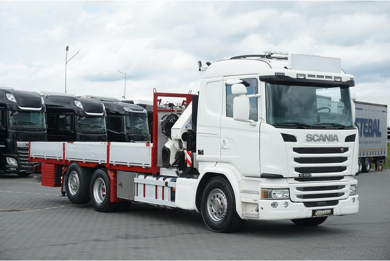 Scania G 490 / 6 X 2 / SKRZYNIOWY + HDS / HMF 3220 K7 / WYSIĘG 18,9 M - Camion plateau, Camion grue: photos 3 Scania G 490 / 6 X 2 / SKRZYNIOWY + HDS / HMF 3220 K7 / WYSIĘG 18,9 M - Camion plateau, Camion grue: photos 3