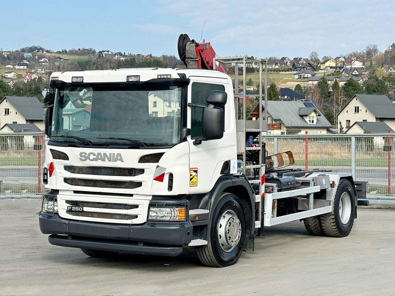 Scania P 250 * HMF 635 K2 + FUNK * TOPZUSTAND - Camion benne, Camion grue: photos 2 Scania P 250 * HMF 635 K2 + FUNK * TOPZUSTAND - Camion benne, Camion grue: photos 2