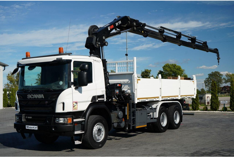 Scania P 410 / 6x4 / WYWROTKA - 6 M + HDS HIAB XS 211 / STEROWANIE RADI - Camion benne, Camion grue: photos 5 Scania P 410 / 6x4 / WYWROTKA - 6 M + HDS HIAB XS 211 / STEROWANIE RADI - Camion benne, Camion grue: photos 5
