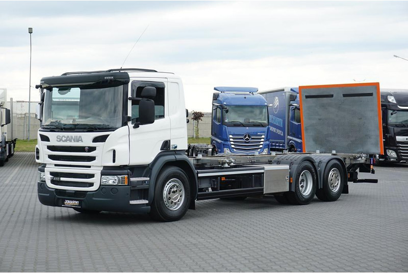 Scania P 410 / ACC / E 6 / BDF + WINDA / 7.15 , 7.45, 7.82 M / OŚ SKRĘT - Châssis cabine: photos 2 Scania P 410 / ACC / E 6 / BDF + WINDA / 7.15 , 7.45, 7.82 M / OŚ SKRĘT - Châssis cabine: photos 2