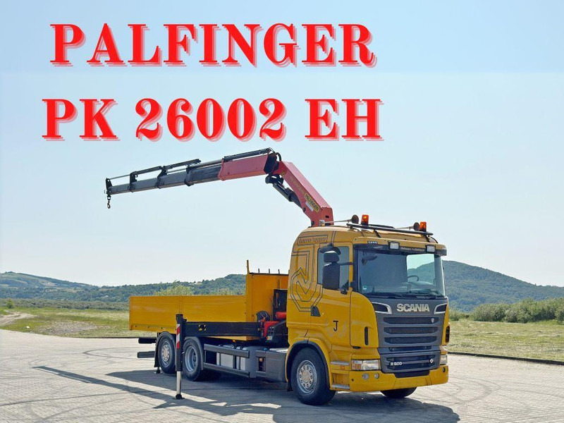 Scania R 500 * PK 26002 EH + FUNK * TOPZUSTAND - Camion plateau, Camion grue: photos 1 Scania R 500 * PK 26002 EH + FUNK * TOPZUSTAND - Camion plateau, Camion grue: photos 1