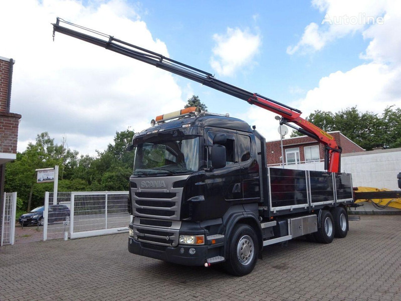 Scania R620 V8 - Flatbed+crane - Camion plateau, Camion grue: photos 3 Scania R620 V8 - Flatbed+crane - Camion plateau, Camion grue: photos 3