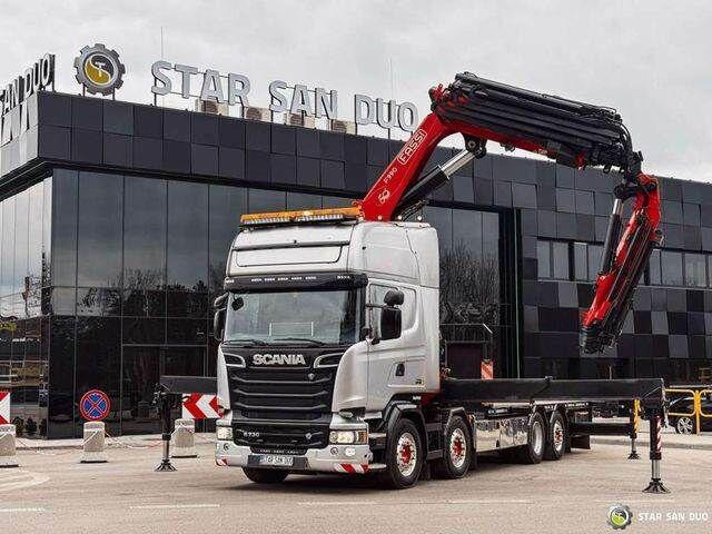 Scania R730 8x2 Fassi F990 Fly Jib 30m Crane Euro 6 - Camion plateau, Camion grue: photos 2 Scania R730 8x2 Fassi F990 Fly Jib 30m Crane Euro 6 - Camion plateau, Camion grue: photos 2