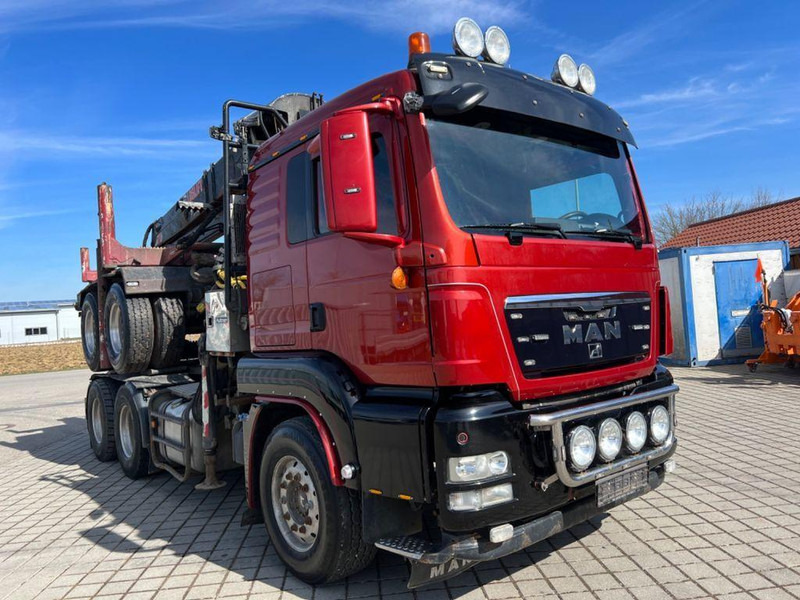 MAN TGS 26.540 6x4 Darus nyergesvontató + rönkszállító pótkocsi Logl - Tracteur routier: photos 2 MAN TGS 26.540 6x4 Darus nyergesvontató + rönkszállító pótkocsi Logl - Tracteur routier: photos 2