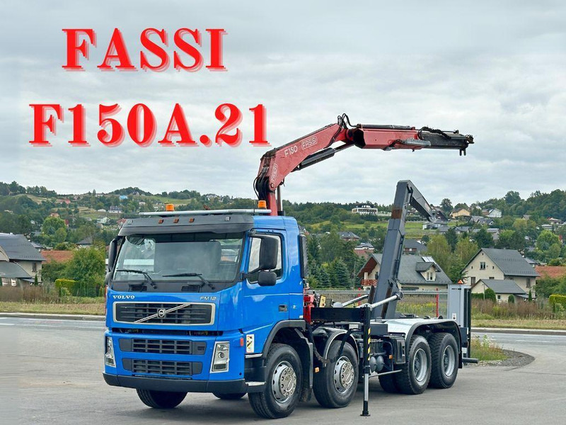 Volvo FM 12.420 * FASSI F150A.21 * 8x4 * TOP - Camion ampliroll, Camion grue: photos 1 Volvo FM 12.420 * FASSI F150A.21 * 8x4 * TOP - Camion ampliroll, Camion grue: photos 1