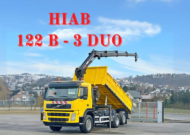 Volvo FM 330 Kipper 5,50m*HIAB 122 B -3 DUO*TOPZUSTAND - Camion benne, Camion grue: photos 1 Volvo FM 330 Kipper 5,50m*HIAB 122 B -3 DUO*TOPZUSTAND - Camion benne, Camion grue: photos 1