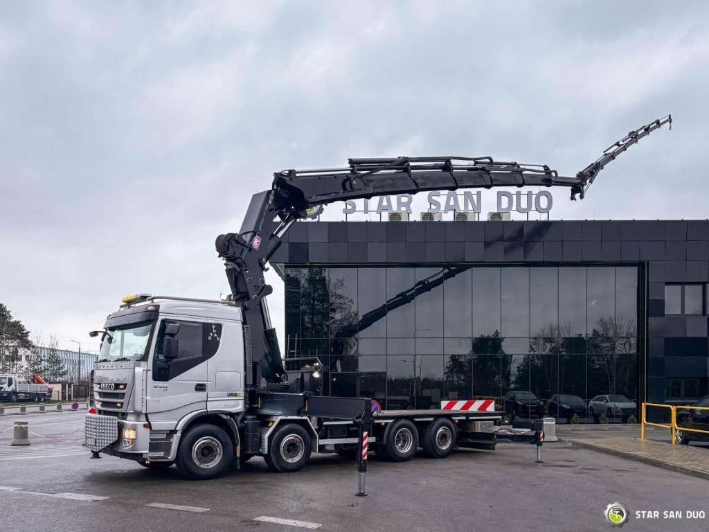 Iveco STRALIS AS320S50Y 8x2 HMF 8520-0K6 FLY JIB Winc - Camion grue: photos 3 Iveco STRALIS AS320S50Y 8x2 HMF 8520-0K6 FLY JIB Winc - Camion grue: photos 3