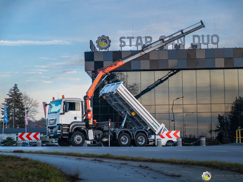 MAN 6x6 TGS 26.360 PALFINGER PK 18002 Kipper KRAN - Camion benne, Camion grue: photos 3 MAN 6x6 TGS 26.360 PALFINGER PK 18002 Kipper KRAN - Camion benne, Camion grue: photos 3