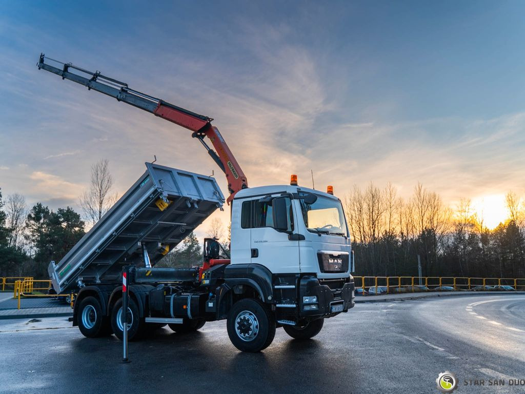 MAN 6x6 TGS 26.360 PALFINGER PK 18002 Kipper KRAN - Camion benne, Camion grue: photos 5 MAN 6x6 TGS 26.360 PALFINGER PK 18002 Kipper KRAN - Camion benne, Camion grue: photos 5