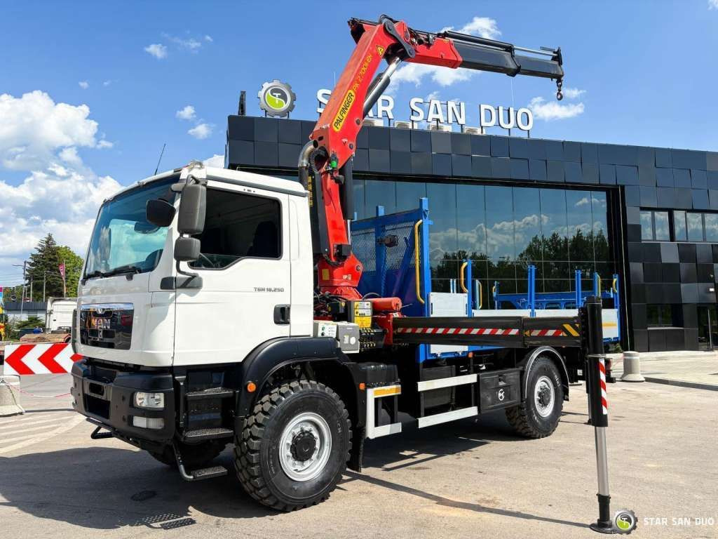 MAN TGM 18 250 4x4 PALFINGER PK 27001 HDS Crane Kra - Camion benne: photos 1 MAN TGM 18 250 4x4 PALFINGER PK 27001 HDS Crane Kra - Camion benne: photos 1