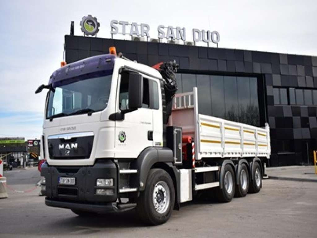 MAN TGS 35.400 8X4 PALFINGER PK 33002 CRANE KIPPER - Camion grue: photos 4 MAN TGS 35.400 8X4 PALFINGER PK 33002 CRANE KIPPER - Camion grue: photos 4