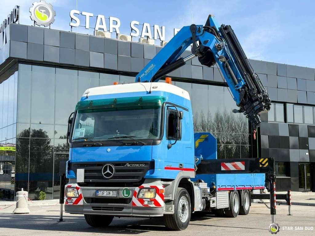 Mercedes-Benz ACTROS 2646L 6x4 PALFINGER 36002 Crane Winch - Camion grue: photos 3 Mercedes-Benz ACTROS 2646L 6x4 PALFINGER 36002 Crane Winch - Camion grue: photos 3