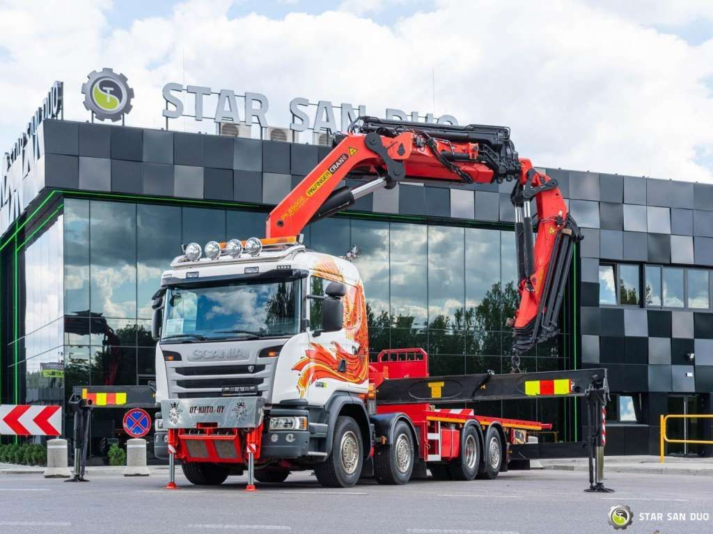 Scania G450 8x2 PALFINGER PK 85002 Fly Jib Winch - Camion grue: photos 5 Scania G450 8x2 PALFINGER PK 85002 Fly Jib Winch - Camion grue: photos 5