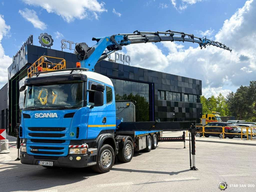 Scania R440 8x4 Palfinger PK50002 FLY JIB Crane Winch - Camion grue: photos 1 Scania R440 8x4 Palfinger PK50002 FLY JIB Crane Winch - Camion grue: photos 1
