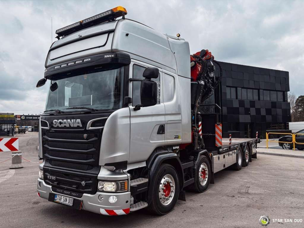 Camion grue Scania  R730 8x2 Fassi F990 Fly Jib 30m Crane Euro 6: photos 10