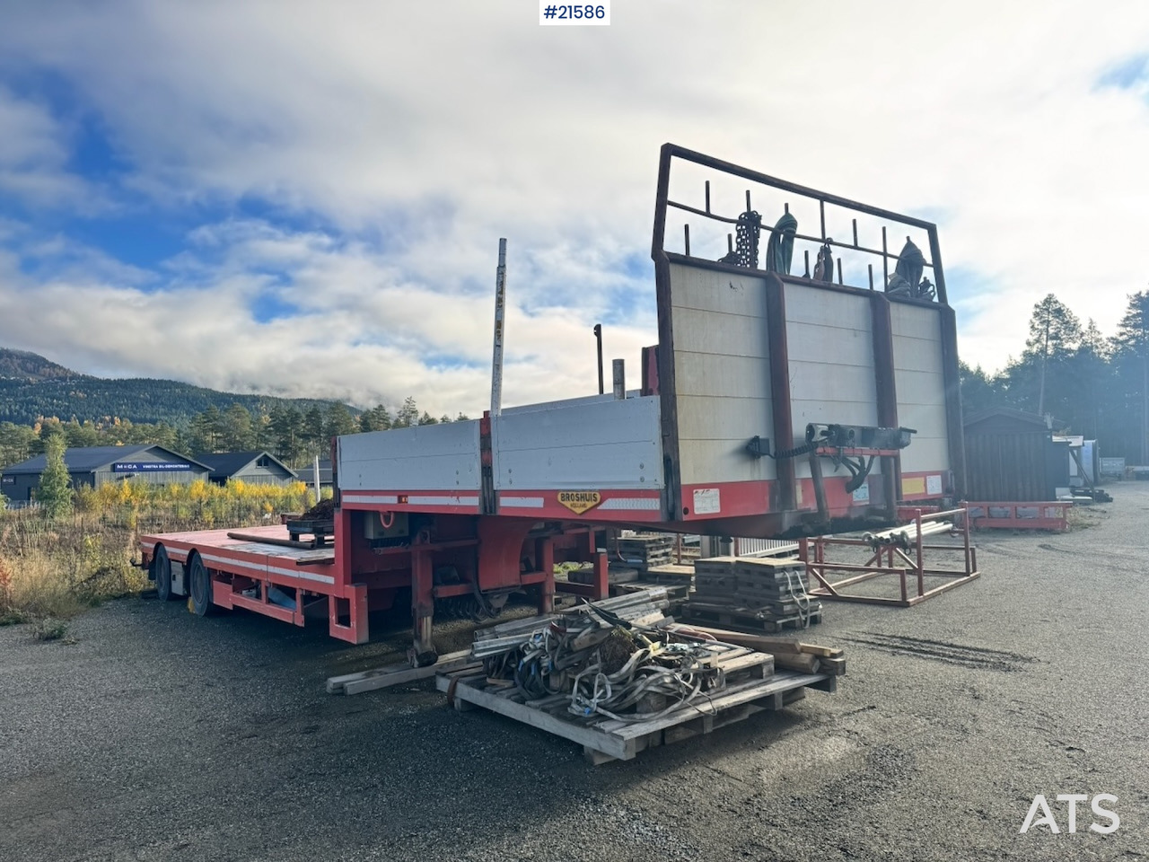 Broshuis Kransemi - Semi-remorque plateau: photos 1 Broshuis Kransemi - Semi-remorque plateau: photos 1