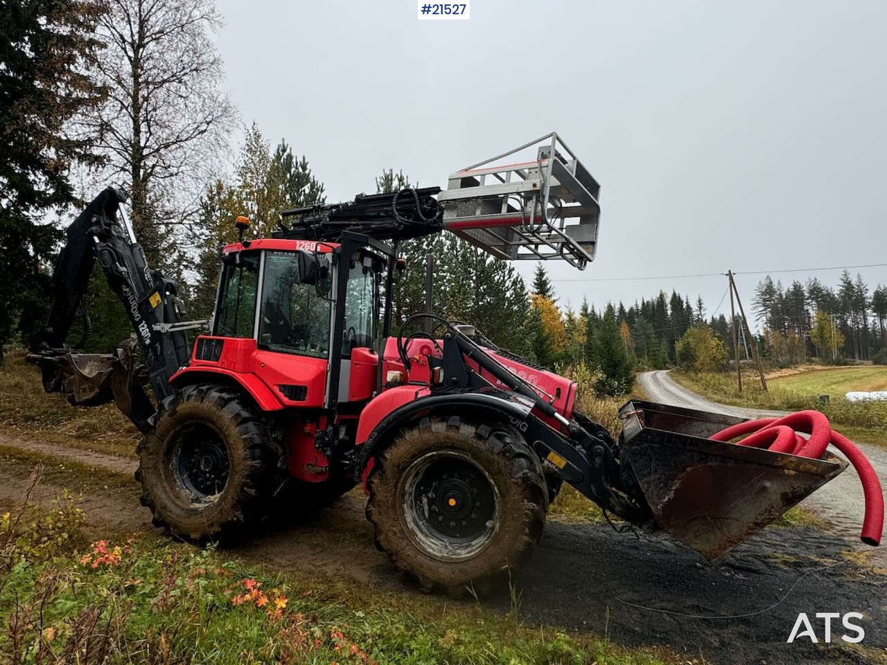 Huddig 1260B Traktorgraver m/ Huddig 2000 lift, tilt og pusseskuffe - Tractopelle: photos 5 Huddig 1260B Traktorgraver m/ Huddig 2000 lift, tilt og pusseskuffe - Tractopelle: photos 5