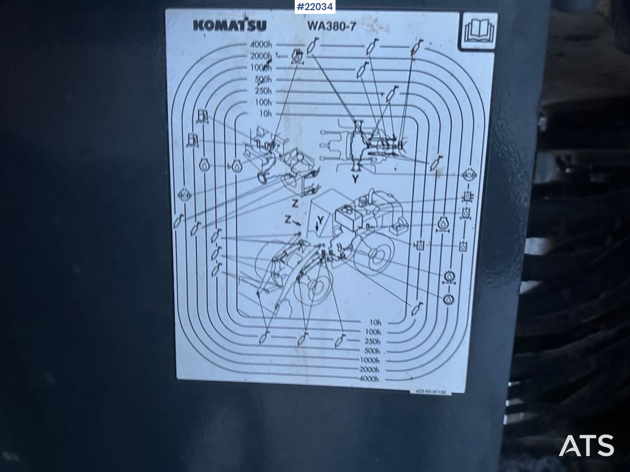 Chargeuse sur pneus Komatsu WA380-7 hjullaster m/ skuffe, vekt, sommer- og vinterdekk. SE VIDEO: photos 27