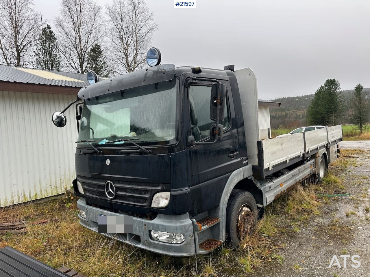 Mercedes 1524 L planbil m/ ny kompressor og vinterdekk. Ikke EU godkjent. - Camion plateau: photos 2 Mercedes 1524 L planbil m/ ny kompressor og vinterdekk. Ikke EU godkjent. - Camion plateau: photos 2