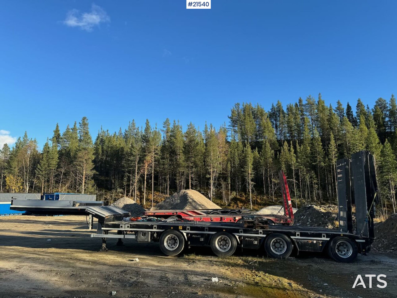 Rojo 2021 Rojo Maskinsemi m/ hydrauliske kjørebruer - Semi-remorque surbaissé: photos 4 Rojo 2021 Rojo Maskinsemi m/ hydrauliske kjørebruer - Semi-remorque surbaissé: photos 4