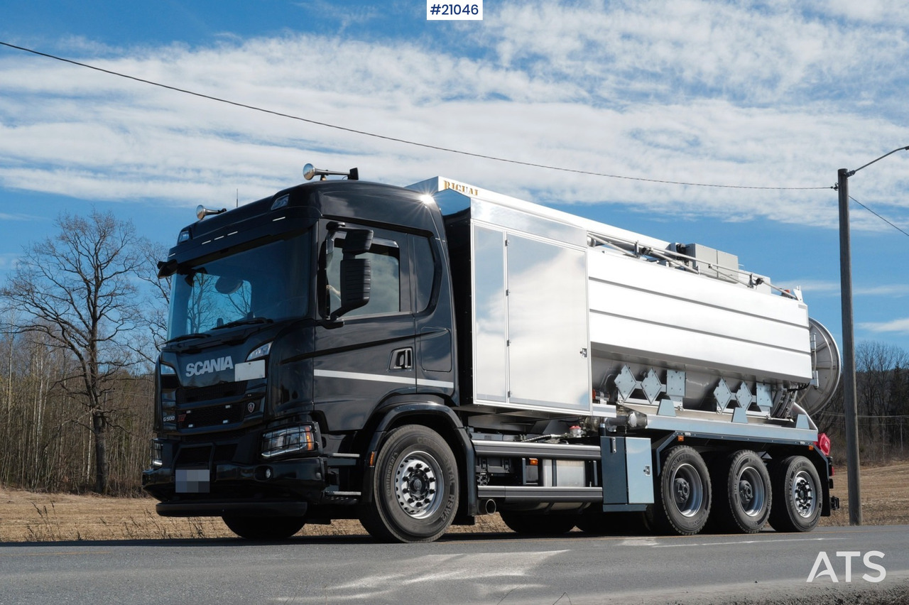 Scania G500 8x4 ADR Suge-Spylebil - Camion hydrocureur: photos 1 Scania G500 8x4 ADR Suge-Spylebil - Camion hydrocureur: photos 1