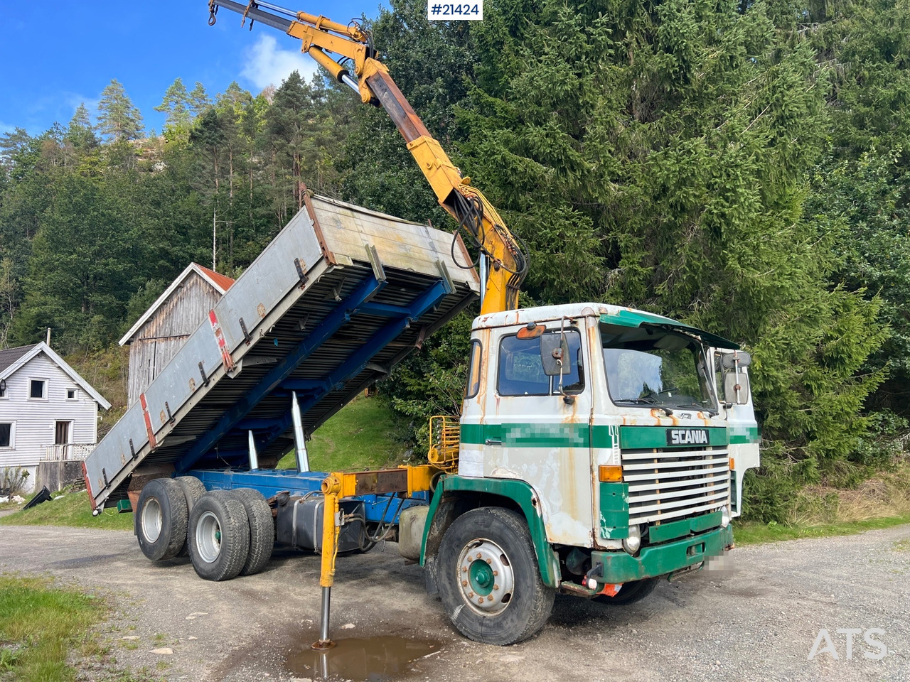 Scania LB 81 - Camion grue: photos 1 Scania LB 81 - Camion grue: photos 1