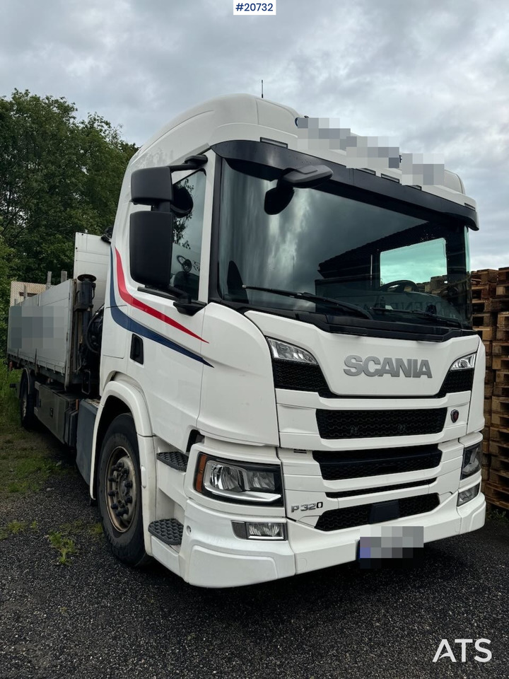 Scania P320 - Camion grue, Camion plateau: photos 1 Scania P320 - Camion grue, Camion plateau: photos 1