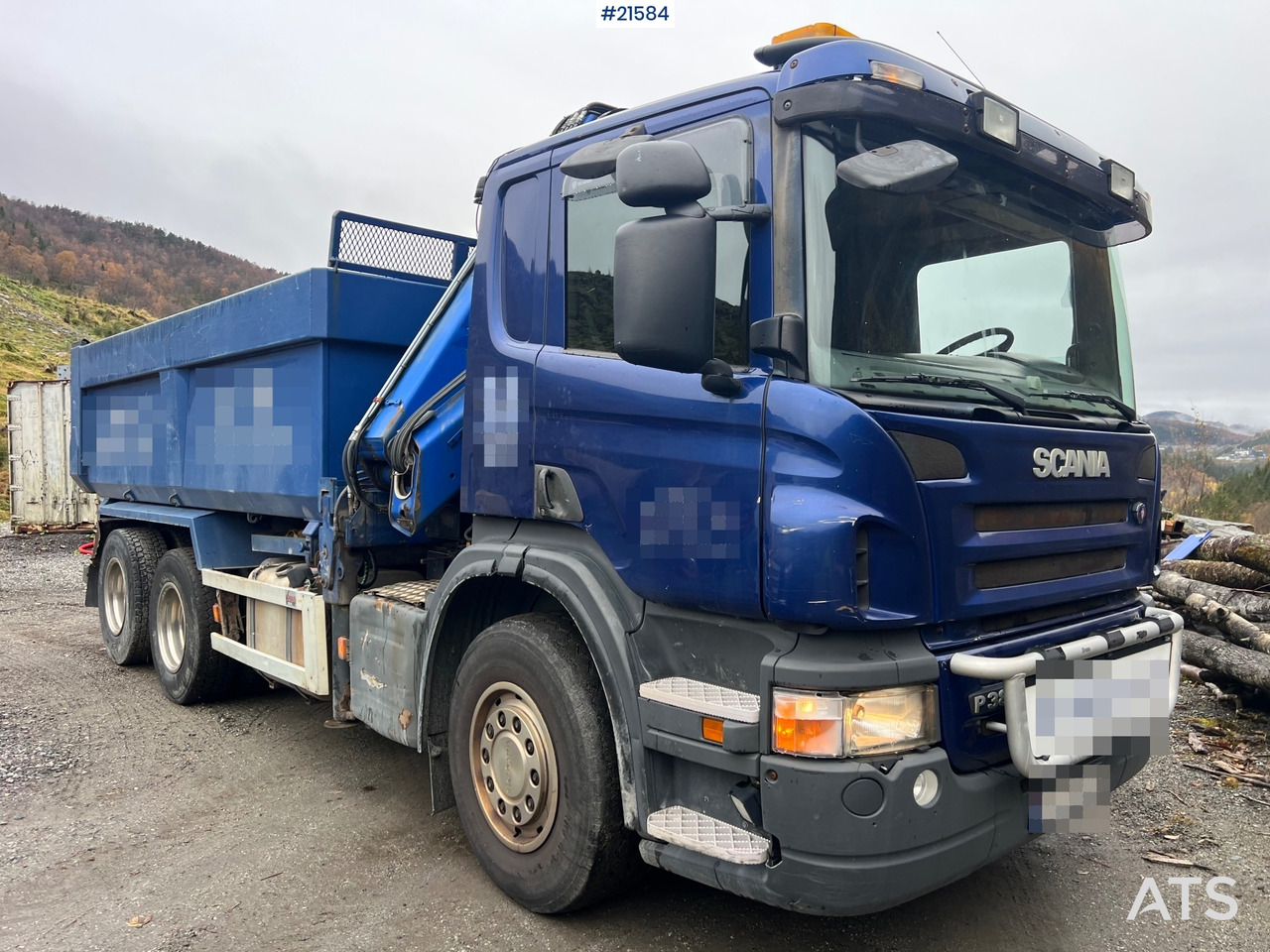 Scania P380 6x2 kranbil m/tipp, m/14t/ og m/Hiab kran - Camion grue: photos 2 Scania P380 6x2 kranbil m/tipp, m/14t/ og m/Hiab kran - Camion grue: photos 2