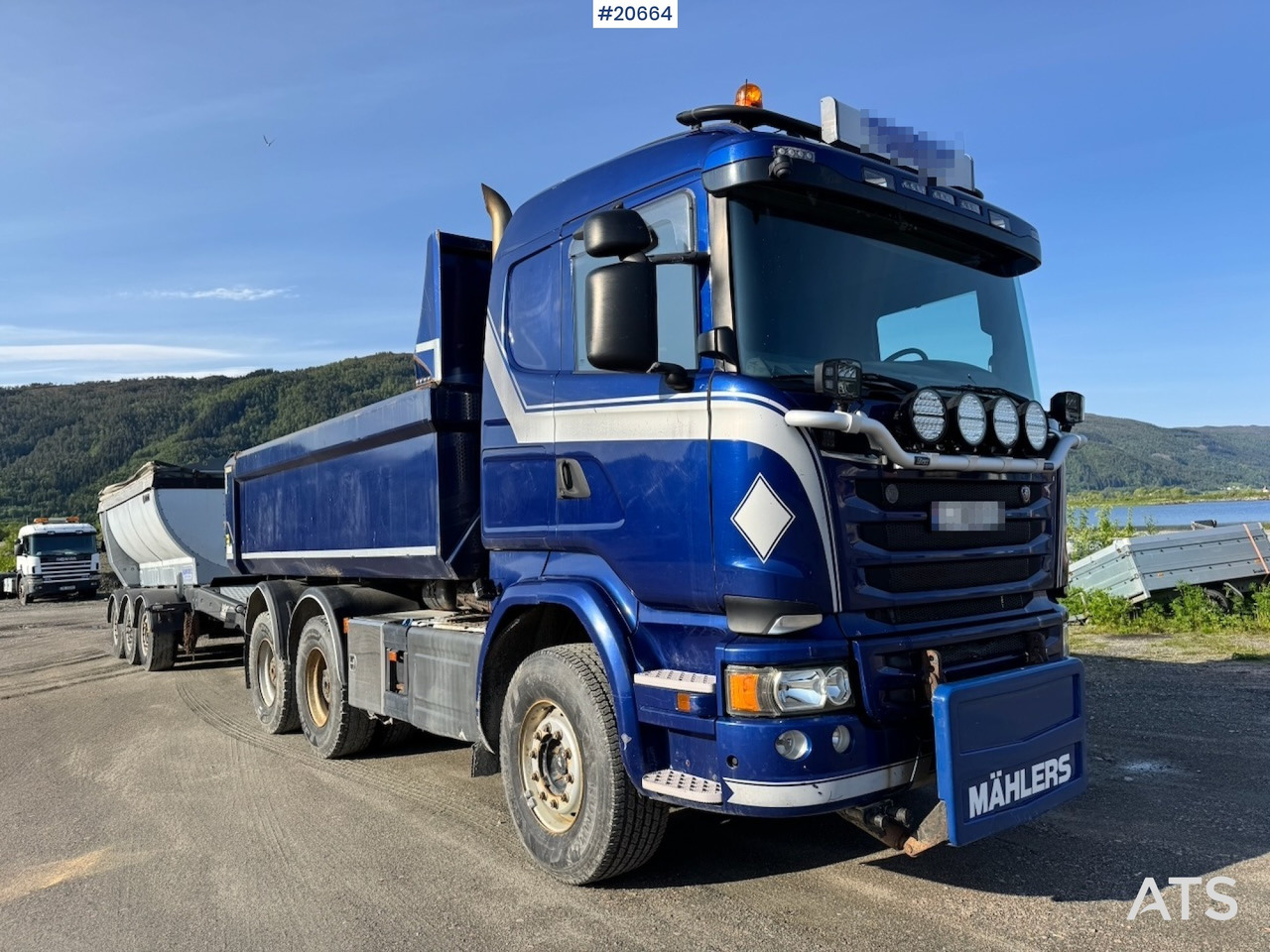 Scania R580 - Travaux routiers: photos 1 Scania R580 - Travaux routiers: photos 1