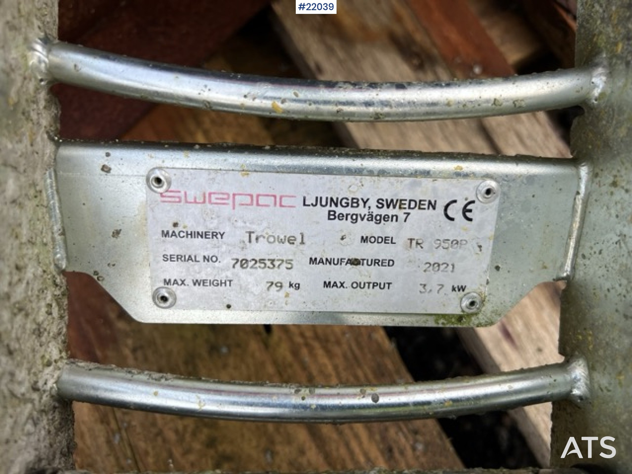 Truelle mécanique Swepac TR 950R: photos 16 Truelle mécanique Swepac TR 950R: photos 16