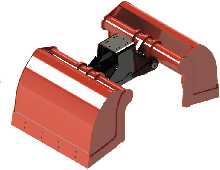 Clamshell bucket with sidewalls BV-L 205 - Benne preneuse pour Grue auxiliaire: photos 1 Clamshell bucket with sidewalls BV-L 205 - Benne preneuse pour Grue auxiliaire: photos 1