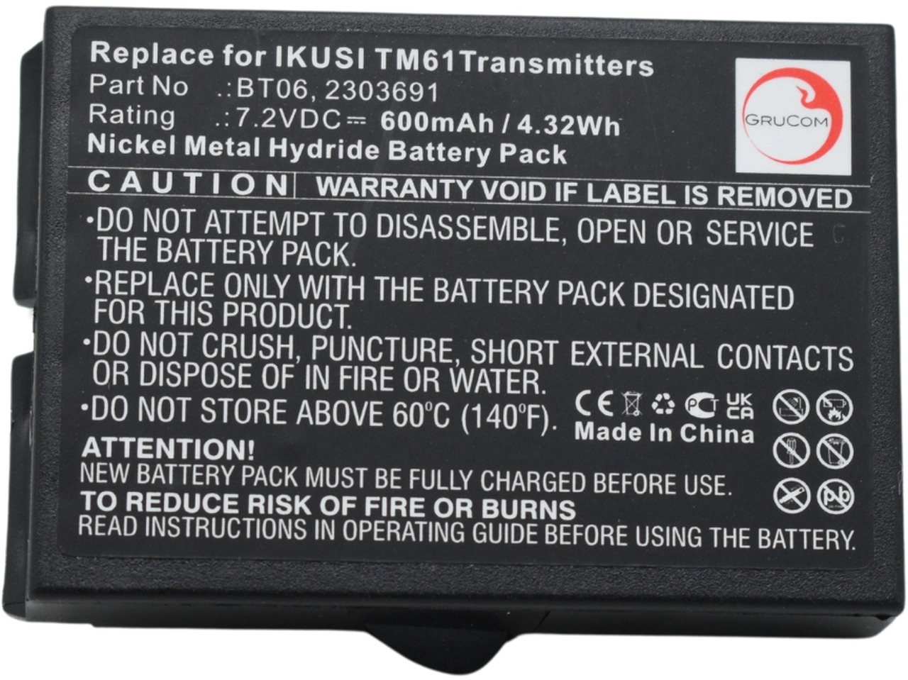 Compatible battery Ikusi 2303691, BT06 - Accumulateur pour Grue auxiliaire: photos 5 Compatible battery Ikusi 2303691, BT06 - Accumulateur pour Grue auxiliaire: photos 5