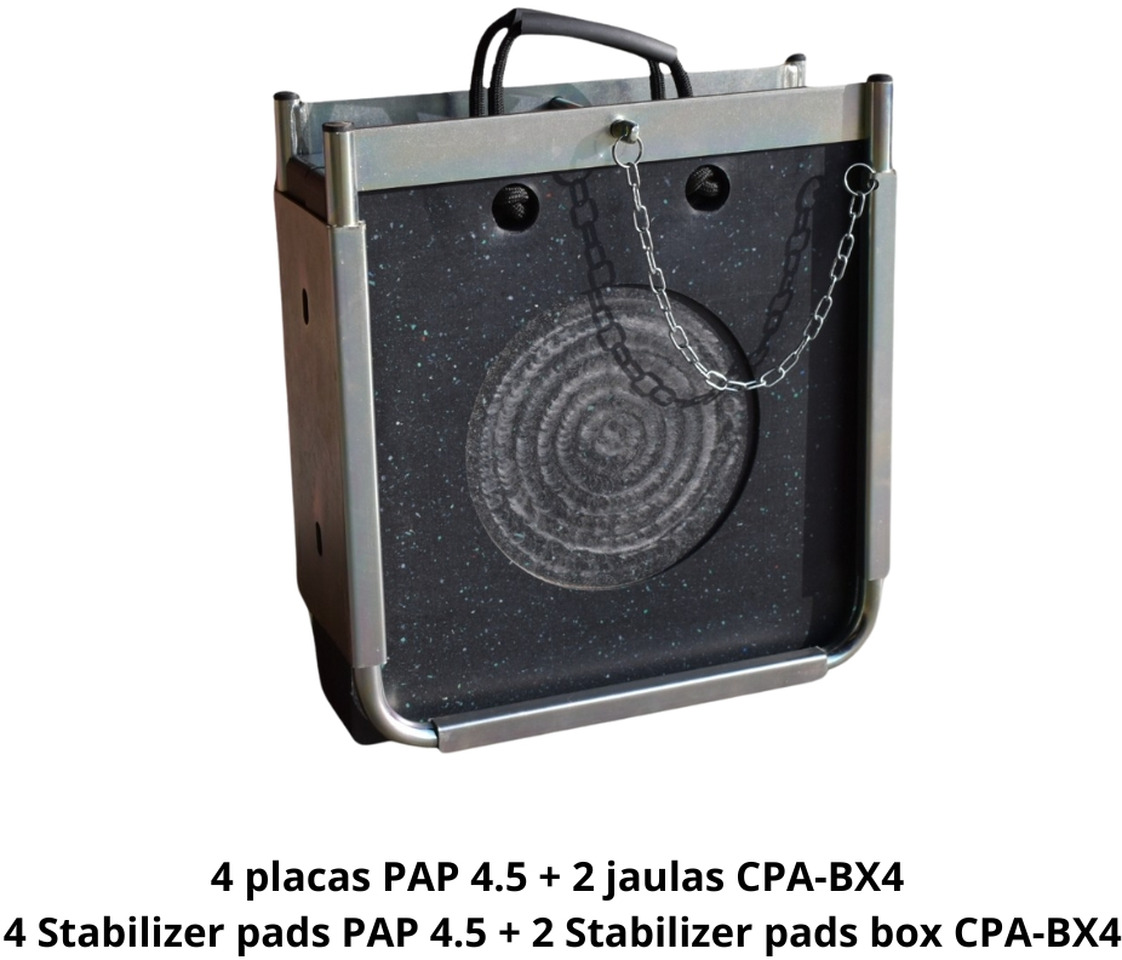 4 Stabilizer Pads PAP 4.5 + 2 Boxes CPA-BX4 OF-3-4P2J - Pièces de rechange pour Grue auxiliaire: photos 1 4 Stabilizer Pads PAP 4.5 + 2 Boxes CPA-BX4 OF-3-4P2J - Pièces de rechange pour Grue auxiliaire: photos 1