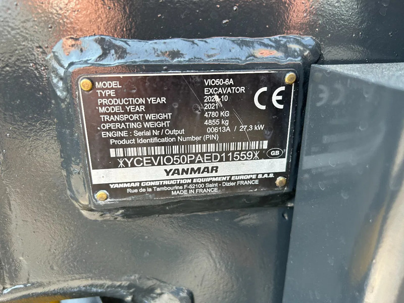 Yanmar VI 050-6 Mini graver - Mini pelle: photos 5 Yanmar VI 050-6 Mini graver - Mini pelle: photos 5