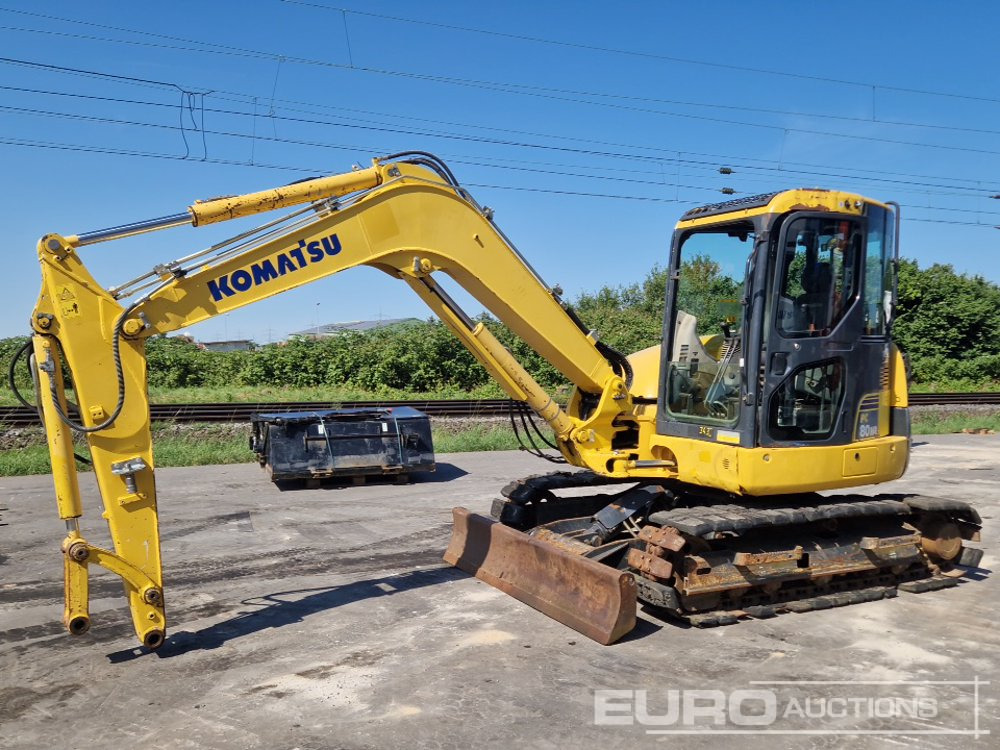 2014 Komatsu PC80MR-3 - Mini pelle: photos 1 2014 Komatsu PC80MR-3 - Mini pelle: photos 1