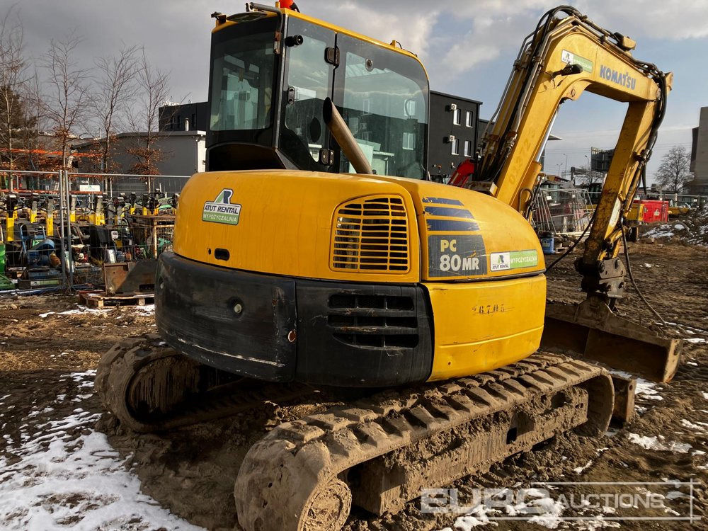 2015 Komatsu PC80MR-3 - Mini pelle: photos 3 2015 Komatsu PC80MR-3 - Mini pelle: photos 3
