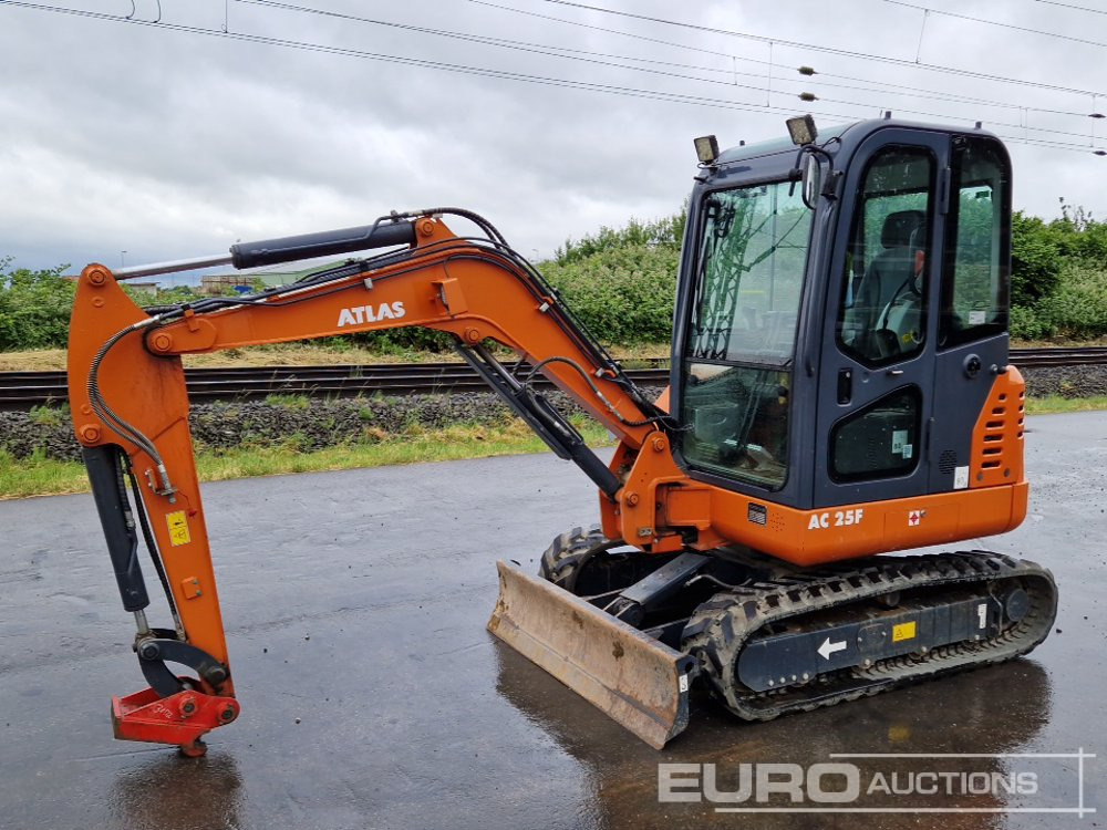 2022 Atlas AC25F Rubber Tracks, Blade, Offset, Pioed, Aux Piping, QH - Mini pelle: photos 1 2022 Atlas AC25F Rubber Tracks, Blade, Offset, Pioed, Aux Piping, QH - Mini pelle: photos 1