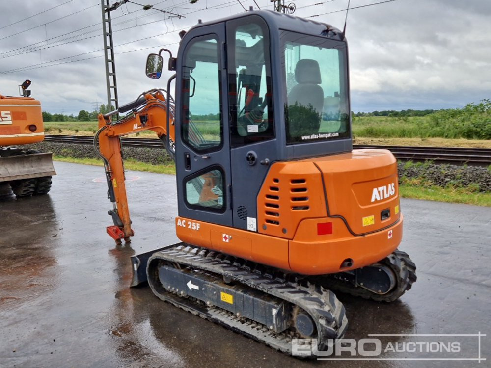 2022 Atlas AC25F Rubber Tracks, Blade, Offset, Pioed, Aux Piping, QH - Mini pelle: photos 3 2022 Atlas AC25F Rubber Tracks, Blade, Offset, Pioed, Aux Piping, QH - Mini pelle: photos 3