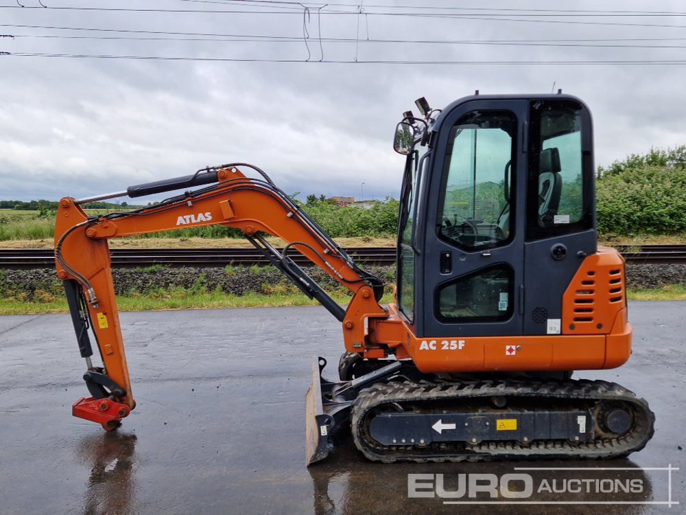 2022 Atlas AC25F Rubber Tracks, Blade, Offset, Pioed, Aux Piping, QH - Mini pelle: photos 2 2022 Atlas AC25F Rubber Tracks, Blade, Offset, Pioed, Aux Piping, QH - Mini pelle: photos 2