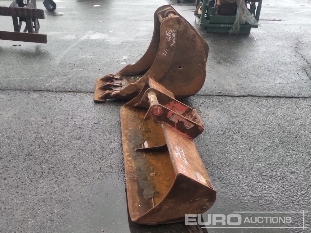 48" Ditching Bucket to suit Dedicated QH, 18" Digging Bucket 60mm Pin to suit 10 Ton Excavator - Godet: photos 2 48" Ditching Bucket to suit Dedicated QH, 18" Digging Bucket 60mm Pin to suit 10 Ton Excavator - Godet: photos 2