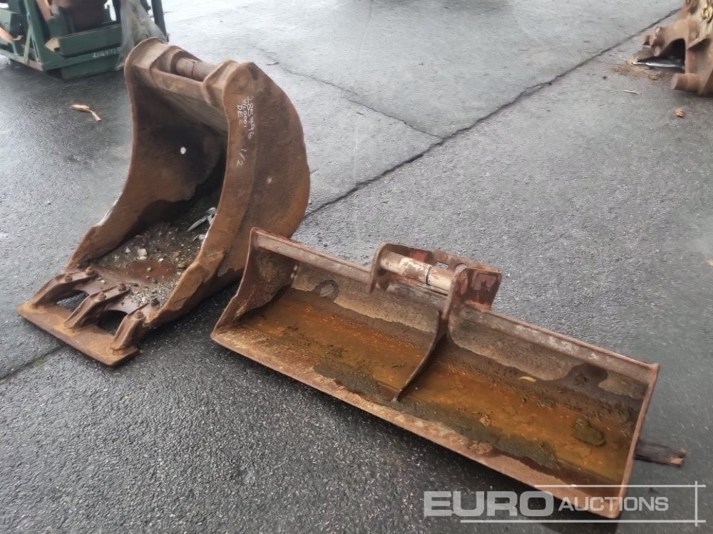 48" Ditching Bucket to suit Dedicated QH, 18" Digging Bucket 60mm Pin to suit 10 Ton Excavator - Godet: photos 1 48" Ditching Bucket to suit Dedicated QH, 18" Digging Bucket 60mm Pin to suit 10 Ton Excavator - Godet: photos 1